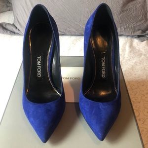 Tom Ford suede signature heel pump